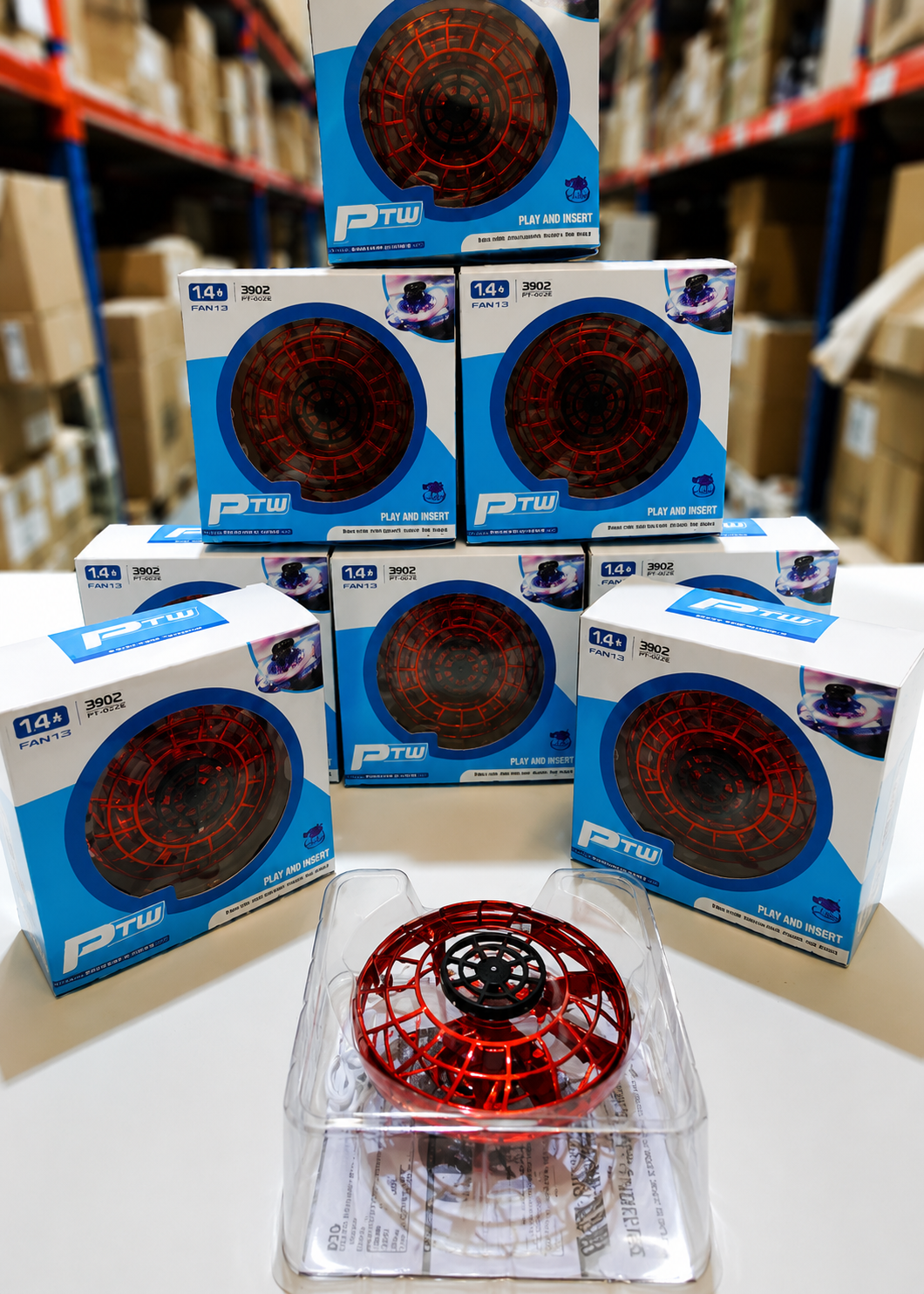 SkyRacer X — Mini OVNI Volador con Luces LED