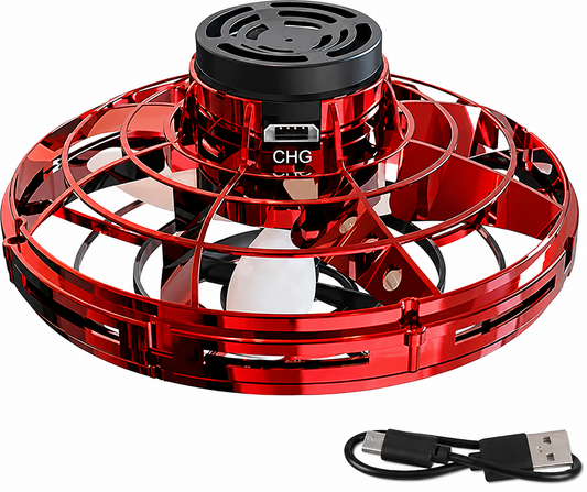 SkyRacer X — Mini OVNI Volador con Luces LED