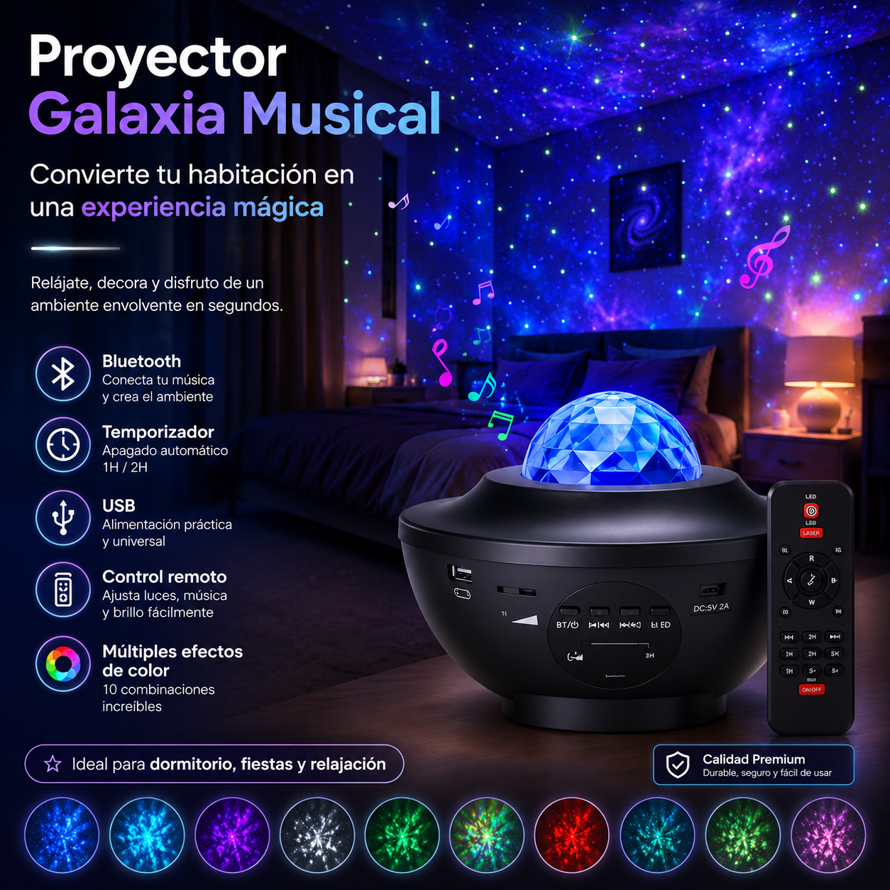 GalaxyDream Pro 4K — Proyector LED Galaxia
