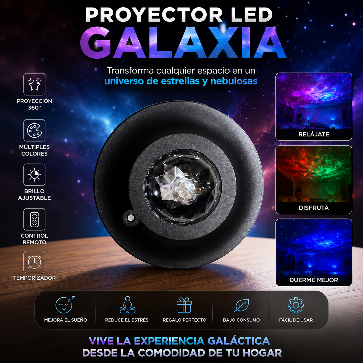 GalaxyDream Pro 4K — Proyector LED Galaxia