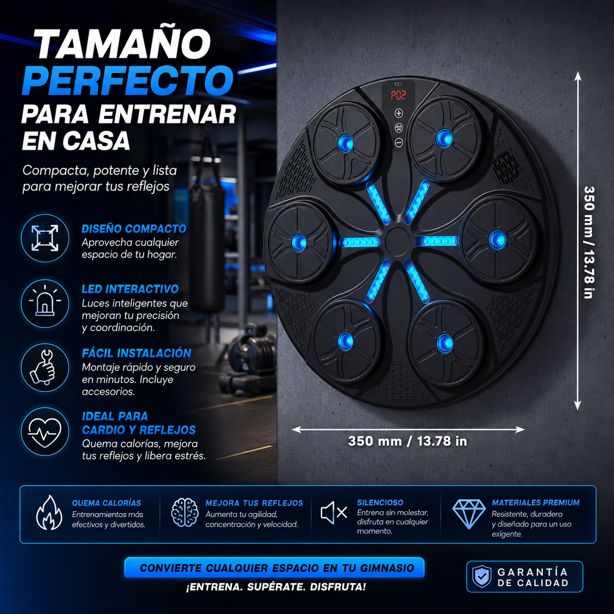 Boxing Pro YK-001 — Máquina de Boxeo Inteligente + Guantes