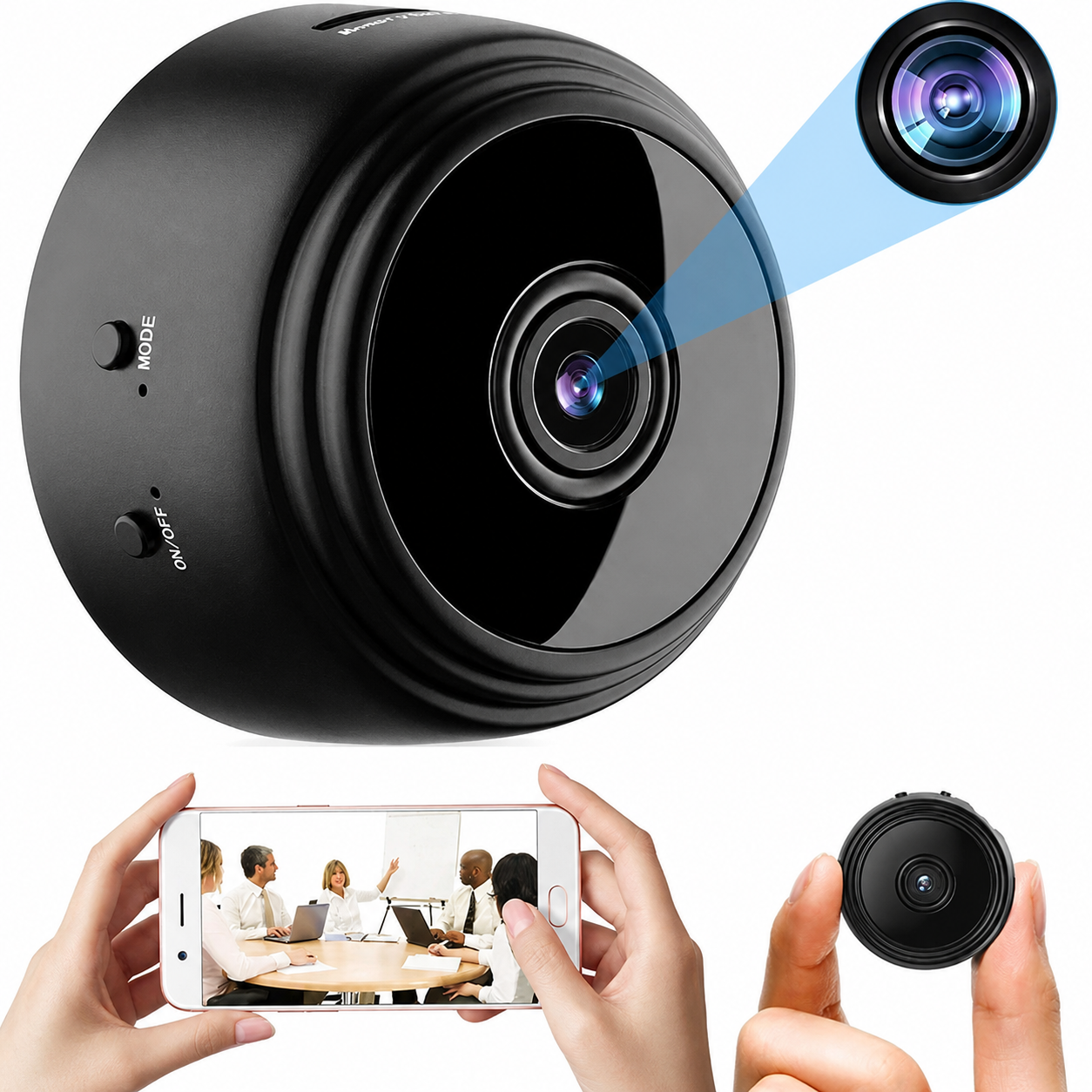 SecureCam Mini 1080p HD — Cámara de Seguridad Compacta