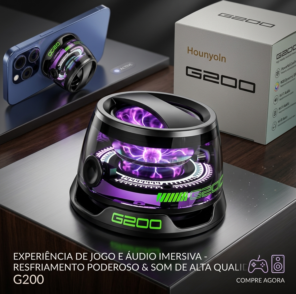 MagniBoom P200 — Altavoz Bluetooth Magnético con RGB